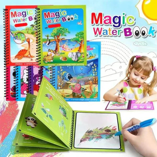 Buy 1 Get 1 𝐅𝐑𝐄𝐄 Reusable Magic water Book + Doodle pen (Limited OFFER)