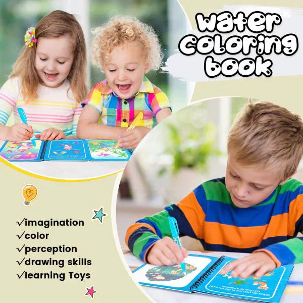 Buy 1 Get 1 𝐅𝐑𝐄𝐄 Reusable Magic water Book + Doodle pen (Limited OFFER)